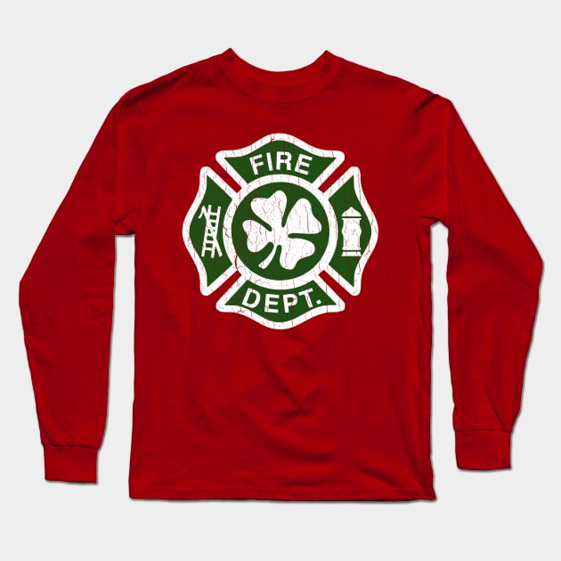 Irish Fire House Long Sleeve T-Shirt by robotface